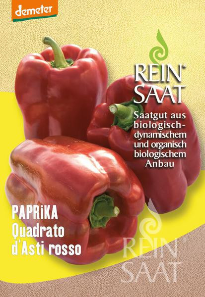 Bio Paprika Quadrato d´Asti rosso Saatgut 35Stk.